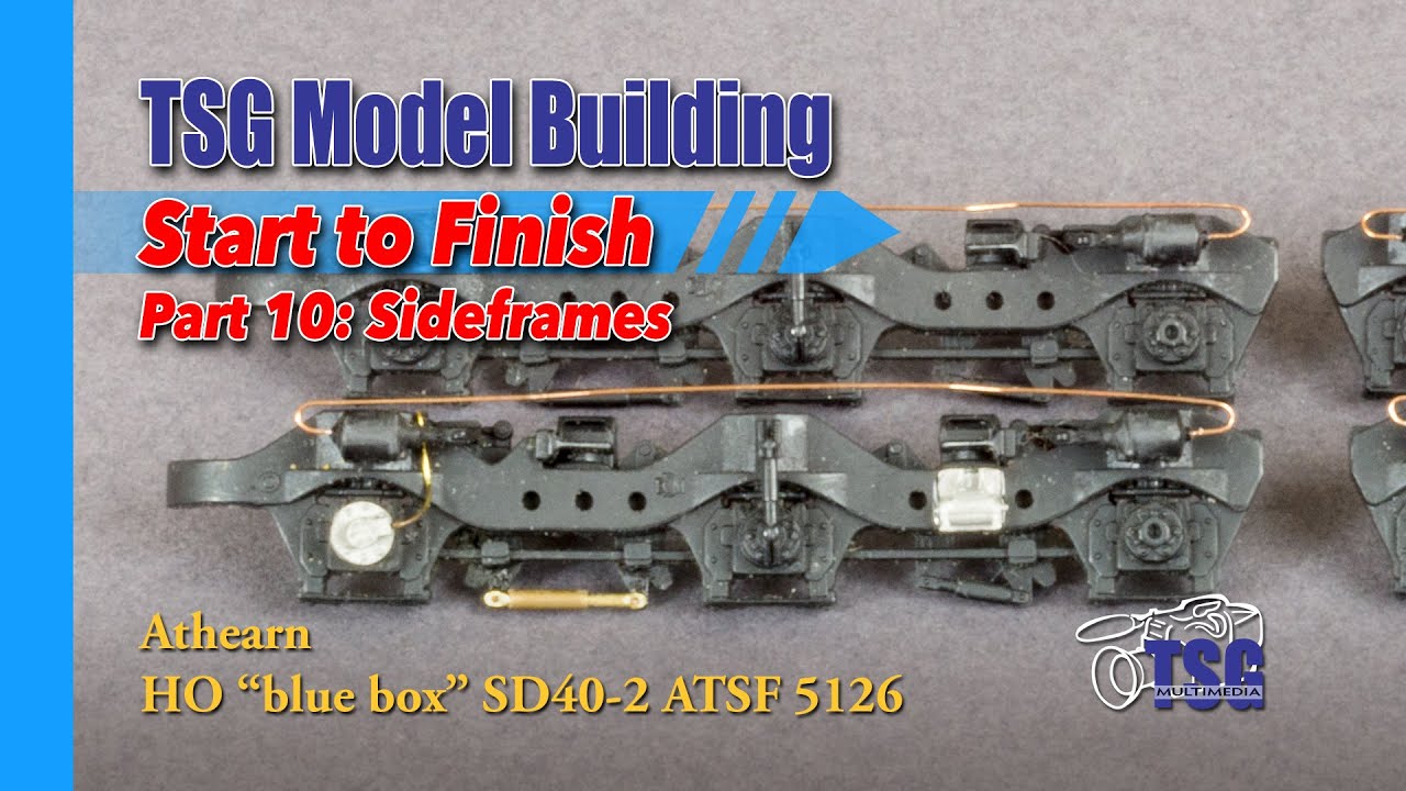 HO Scale Athearn SD40-2 Model Building 10 of 25 Side Frames