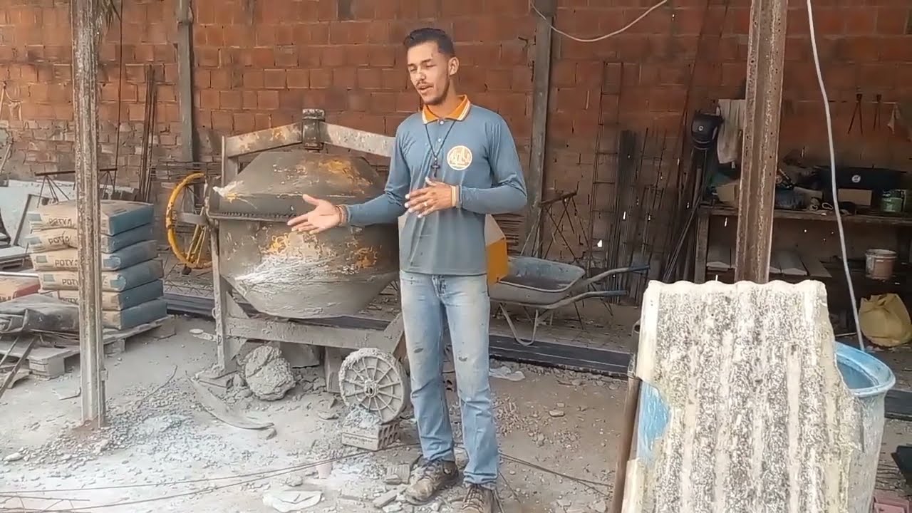 mostrando minha pequena fábrica de pré-moldados | Águia pré-moldados e o matuto do sertão🦅🚀