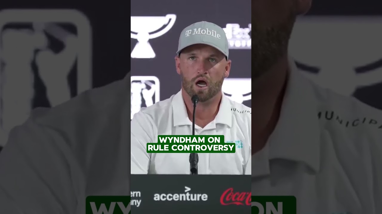 Wyndham Clark responds to rule controversy at the BMW Championship