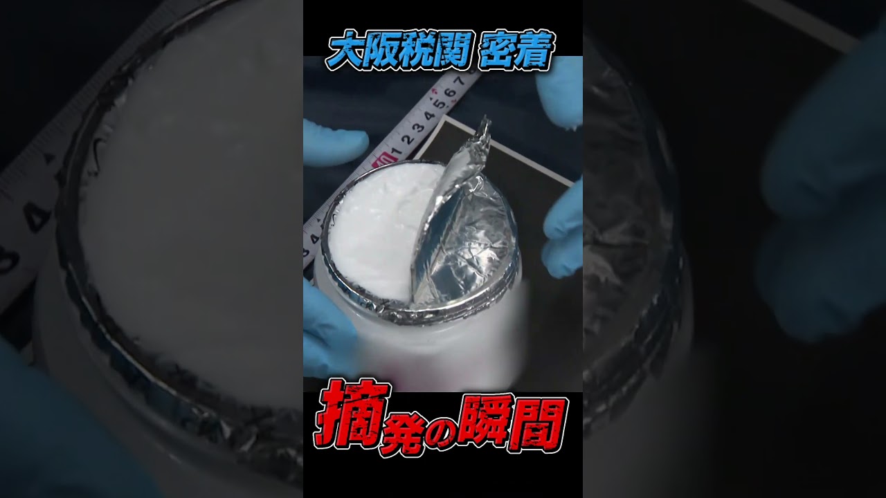 【摘発の瞬間】違法薬物やコピー商品などの密輸を水際で防ぐ大阪税関に密着　摘発の瞬間①#摘発の瞬間#税関#密輸防止#違法薬物摘発#コピー商品撲滅#リアルドキュメント#水際対策#違法取締#shorts