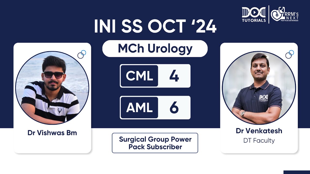 INI SS MCh Urology Dr Vishwas BM, CML - 4 & AML - 6 | Success Story with Dr Venkatesh