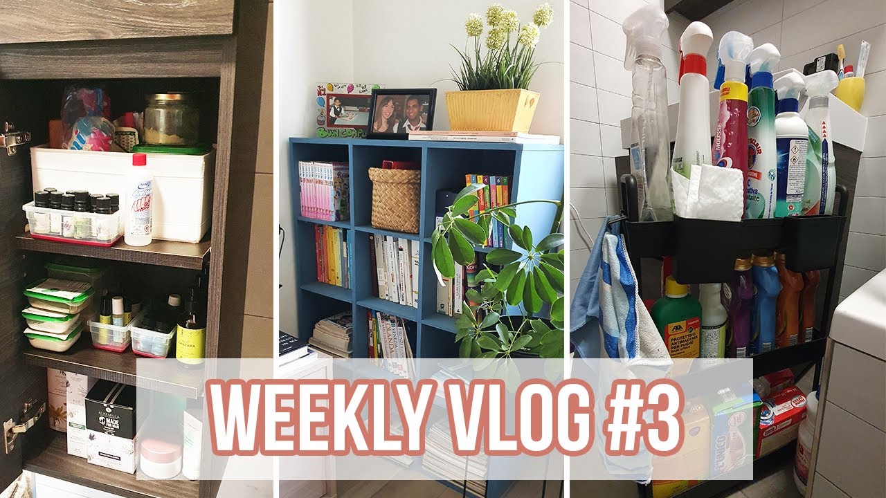 WEEKLY VLOG #3 | Decluttering bagno | Organizzazione lavanderia | Riordino libreria | Robiuty