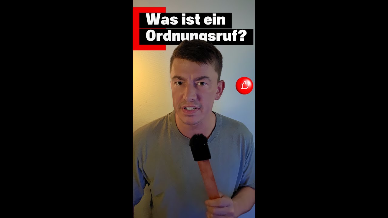 Was ist ein Ordnungsruf