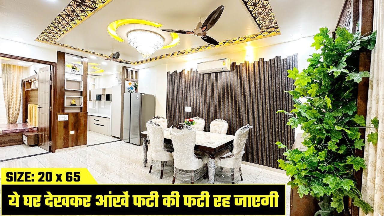 20 by 65 3 BHK luxurious House with furniture and modern interior design #AR1189