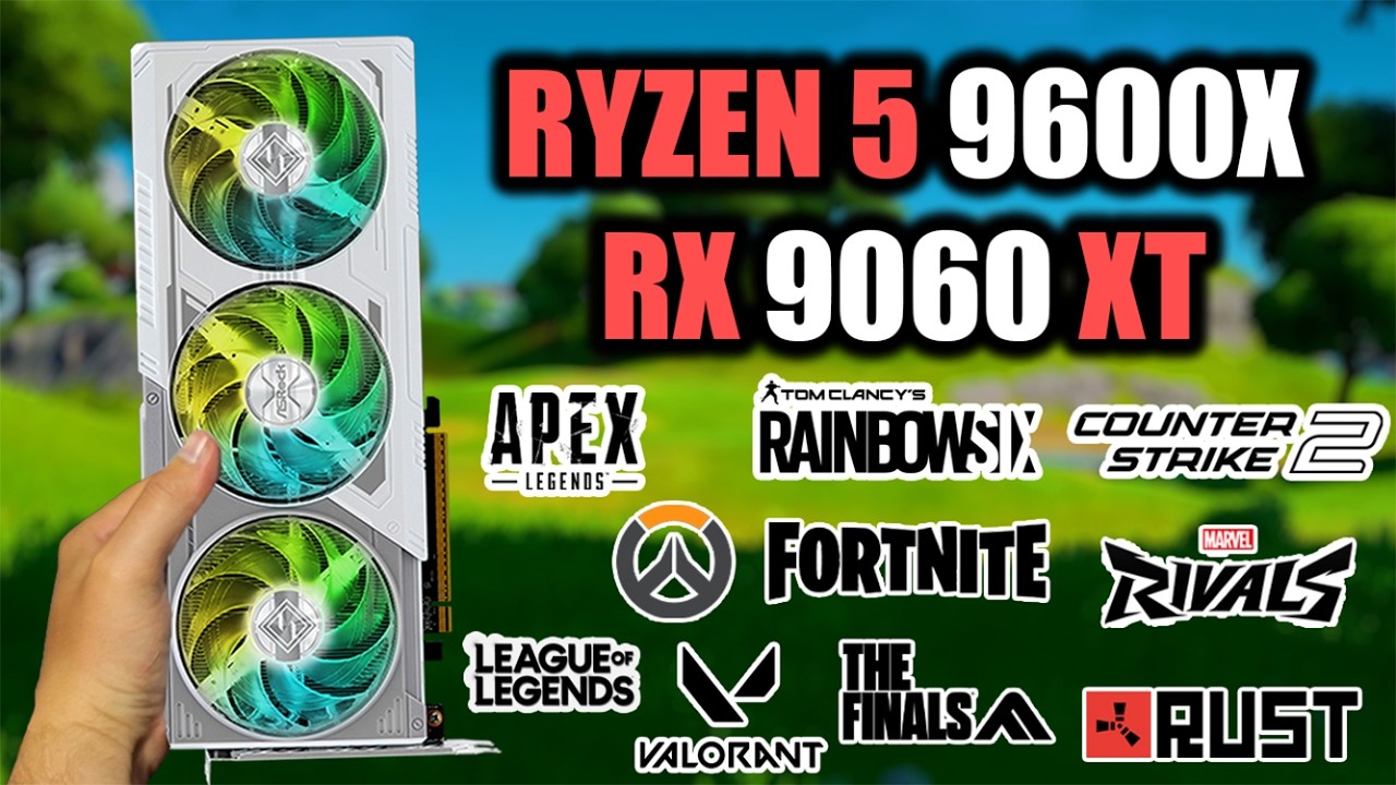 RX 9060 XT + Ryzen 5 9600X | Тест в 10 играх - 1440p