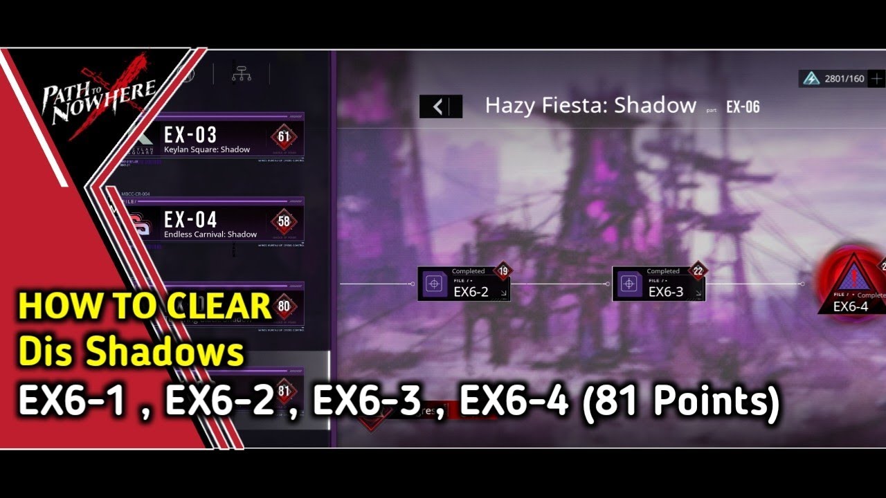 Path To Nowhere | Dis Shadow Story Ex Stage EX6-1 , EX6-2, EX6-3, EX6-4 (81 Points) Guide
