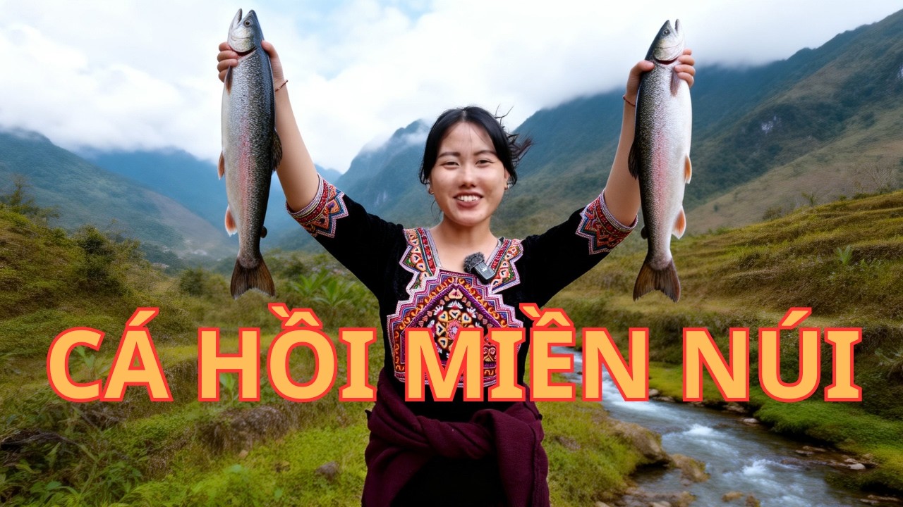 Pơ Vlog | Pơ làm Ruốc Cá Hồi ăn với nồi cháo siêu to 
