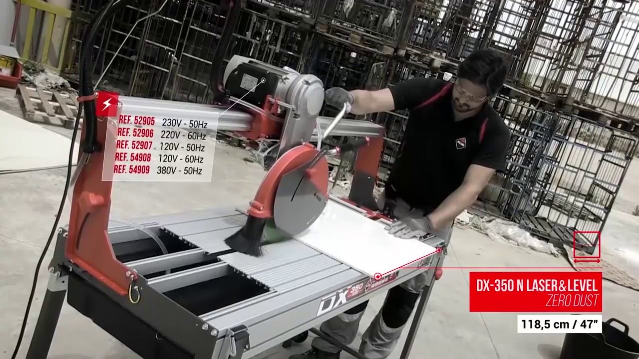 Rubi Fliesenscheidmaschine DX350-N Baupin