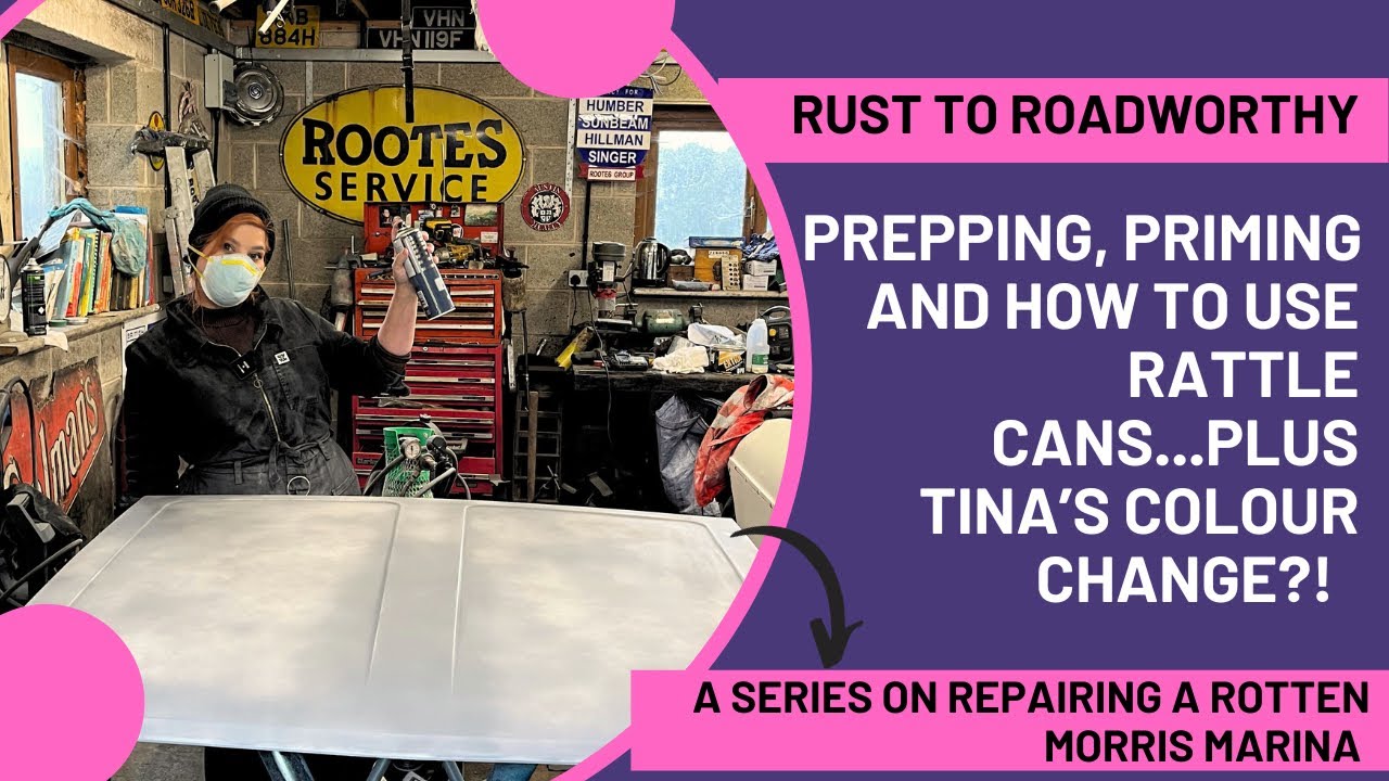 Prepping, priming and rattle can colour changes! | Rust to Roadworthy | Ep. 5