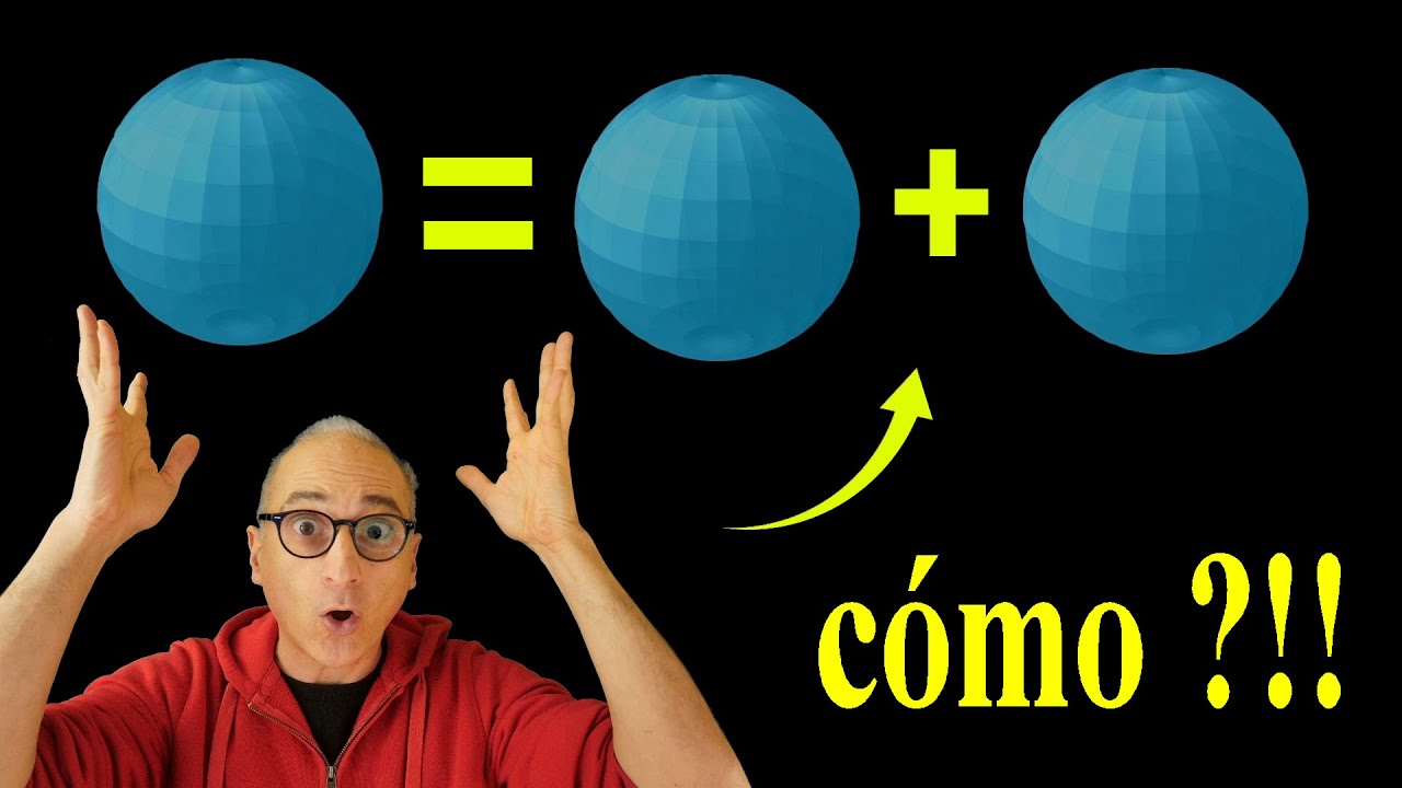 La Paradoja Más Absurda de las Matemáticas demostrada de manera sencilla. Banach-Tarski.