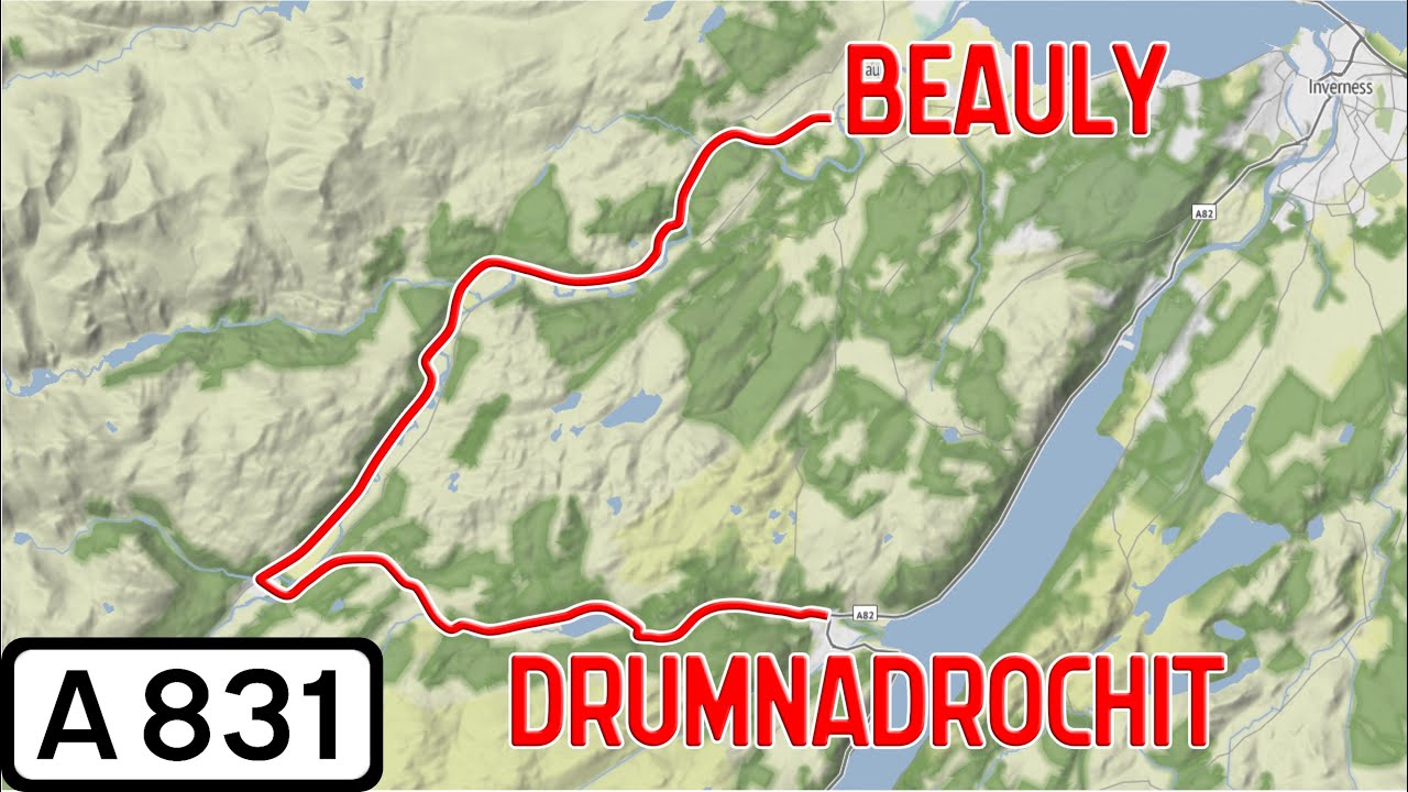 Scotland Road Tours - A831 Drumnadrochit to Beauly via Cannich