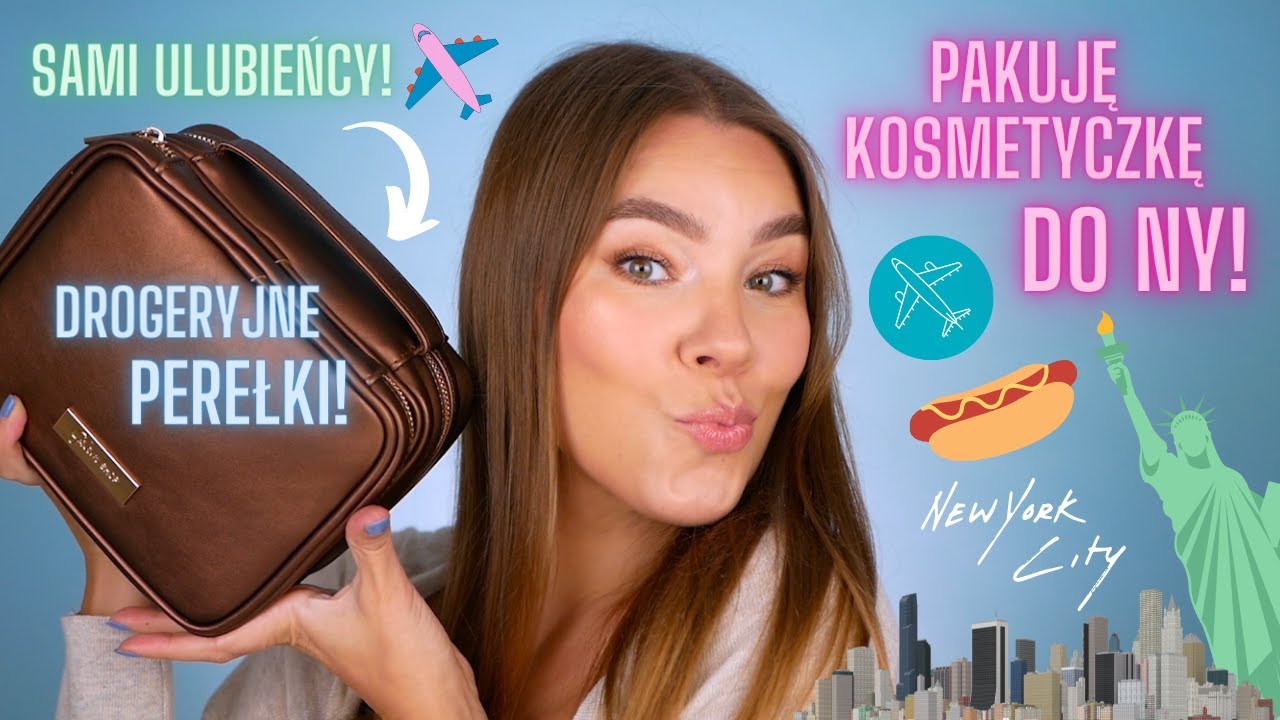 Pakuję KOSMETYCZKĘ do NY! ✈️ Biorę SAME PEREŁKI, z których 95% to moi DROGERYJNI ULUBIEŃCY! 🔥