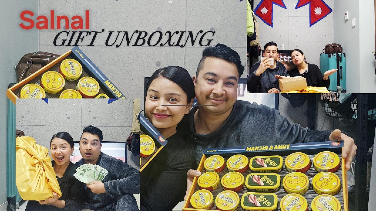 설날 (कोरियन नयाँ वर्ष) मा पाएको गिफ्ट 🎊 | GIFT Unboxing Vlog