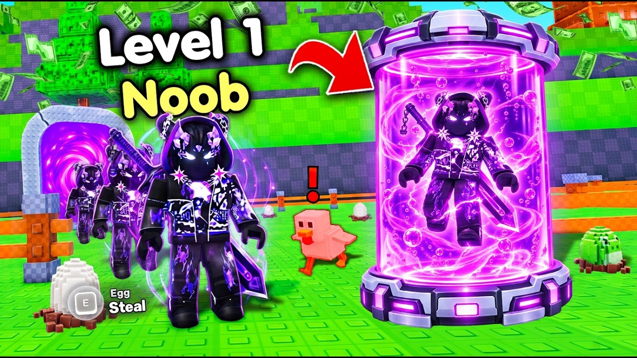 Начинаем заново как НОВИЧОК с секретным приемом в игре Clone To Steal Eggs! (Roblox)