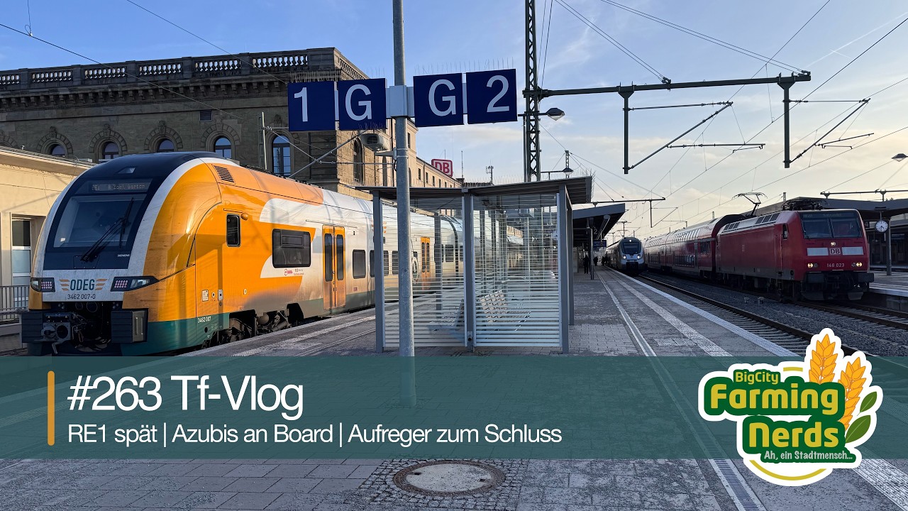 🚝 Tf-Vlog #263 | RE1 Spätschicht ab Potsdam 🚆 Lernfahrten, Baustelle & brenzlige Situation im Gleis
