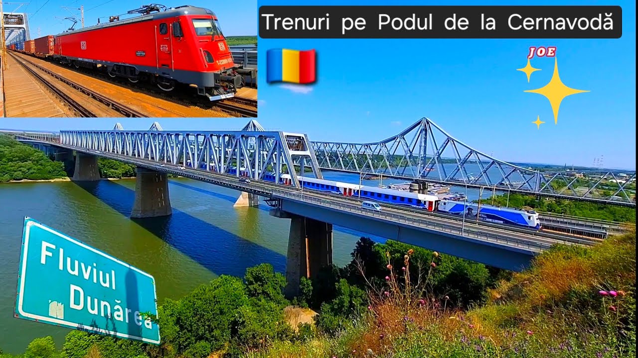 Trenuri pe Podul de la CERNAVODA / M 800