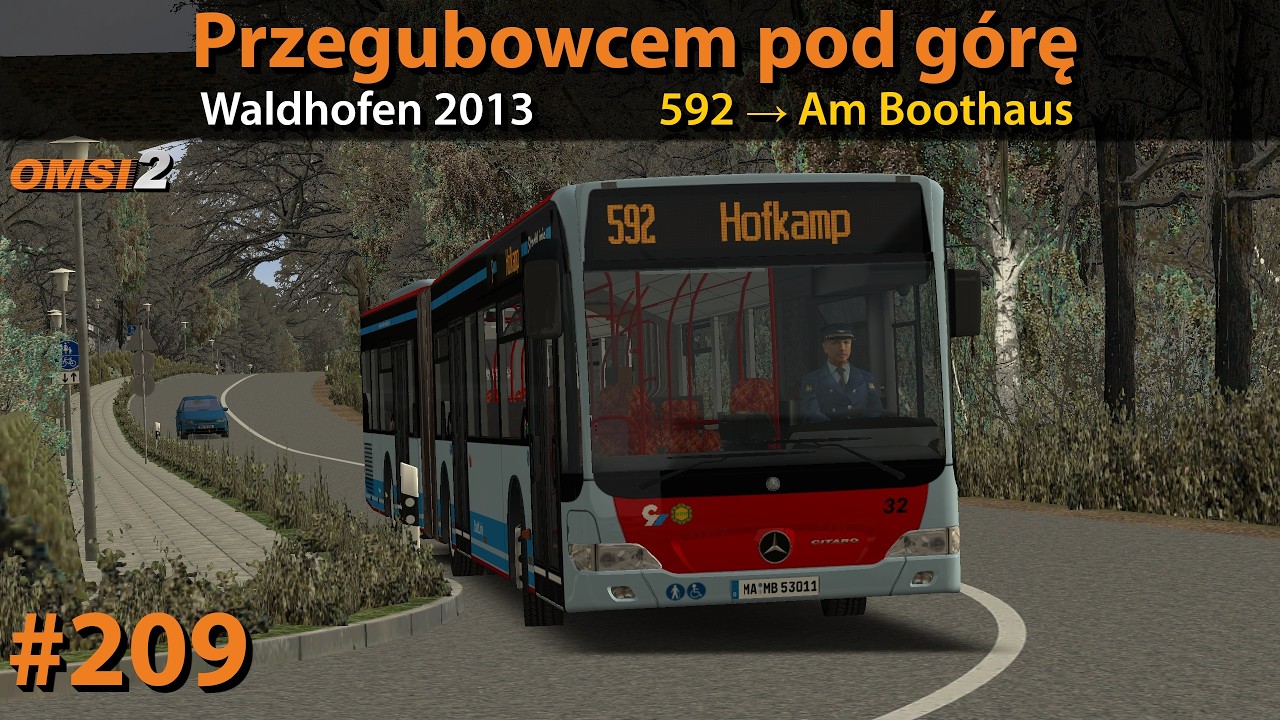 OMSI 2 #209: Przegubowcem pod górę | Waldhofen 2013 - 🚍592 | Mercedes-Benz O530G II