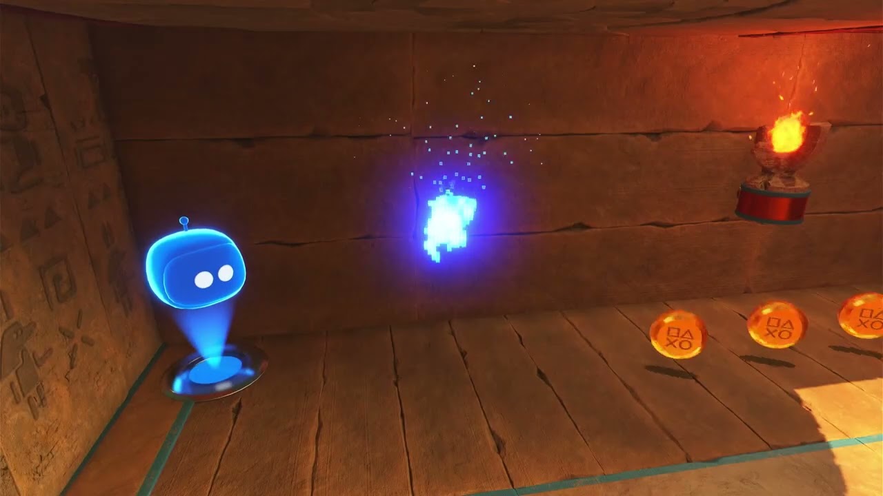 All Bot Locations for Hieroglitch Pyramid in Astro Bot