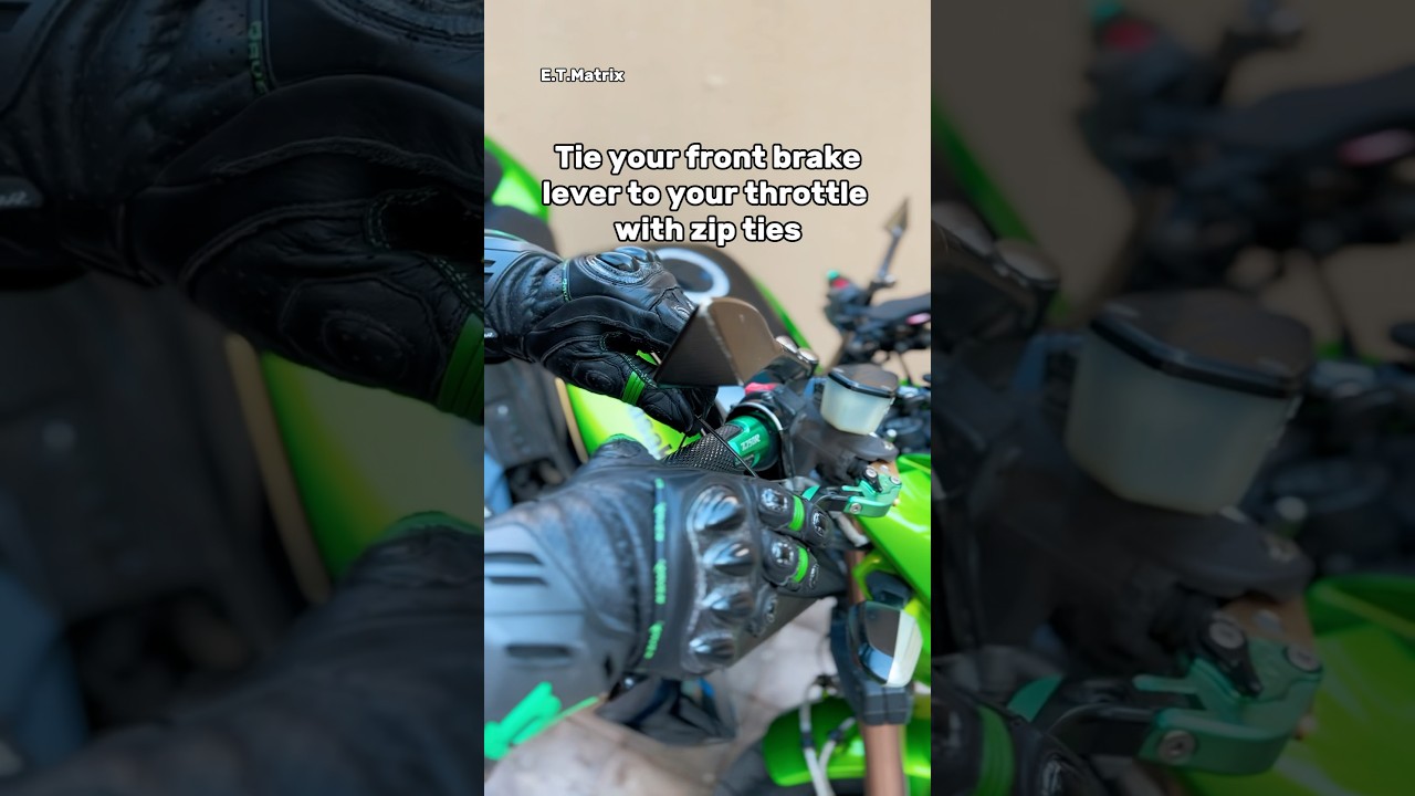 Hack to get air out of your motorcycle front brake system without bleeding the brakes