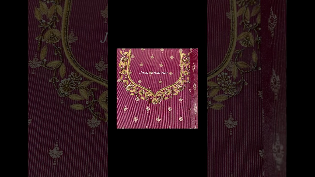 Maggam work on dress 