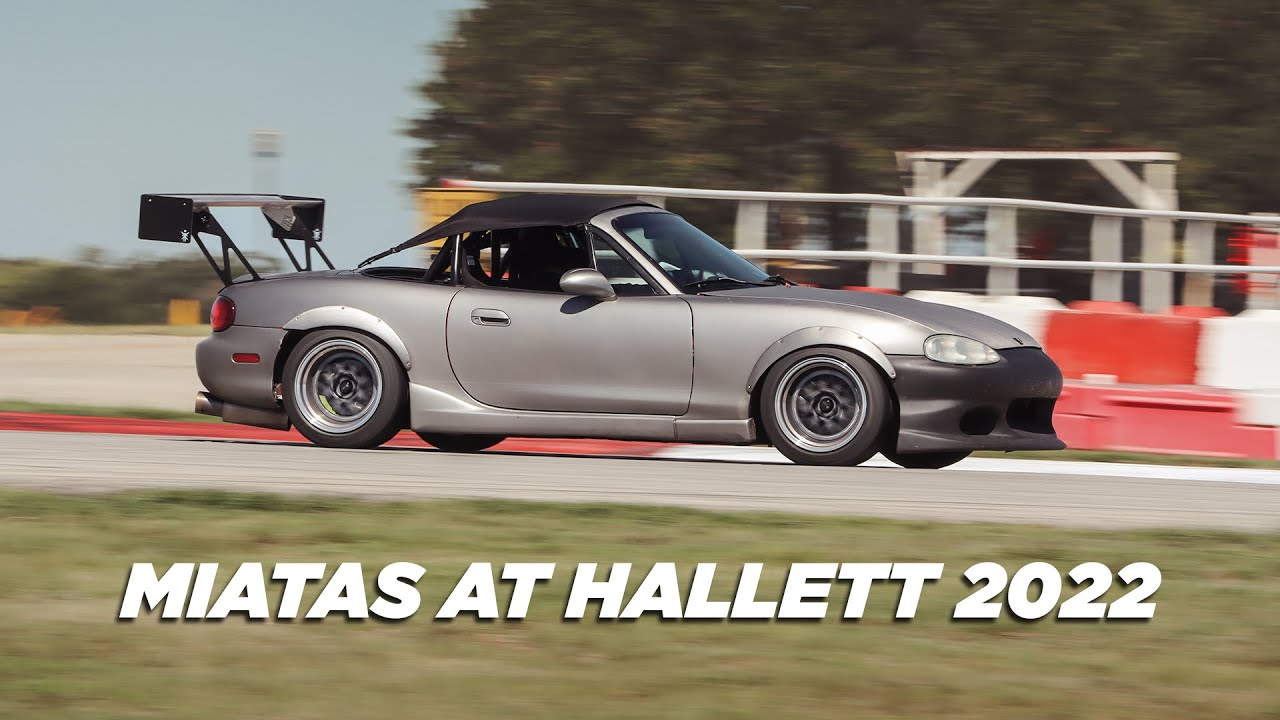 Miatas at Hallett 2022. 20th anniversary!