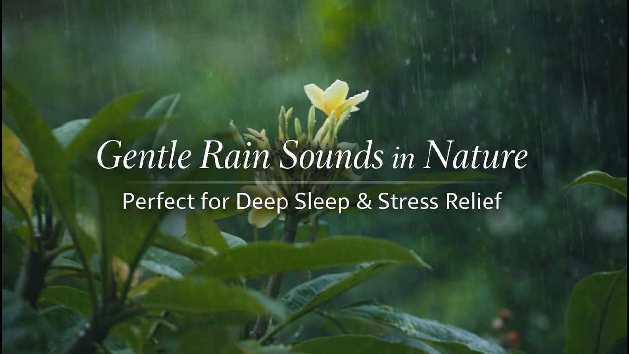 Gentle Rain Sounds in Nature 🌿 Perfect for Deep Sleep & Stress Relief #deepsleep #rain #stressrelief
