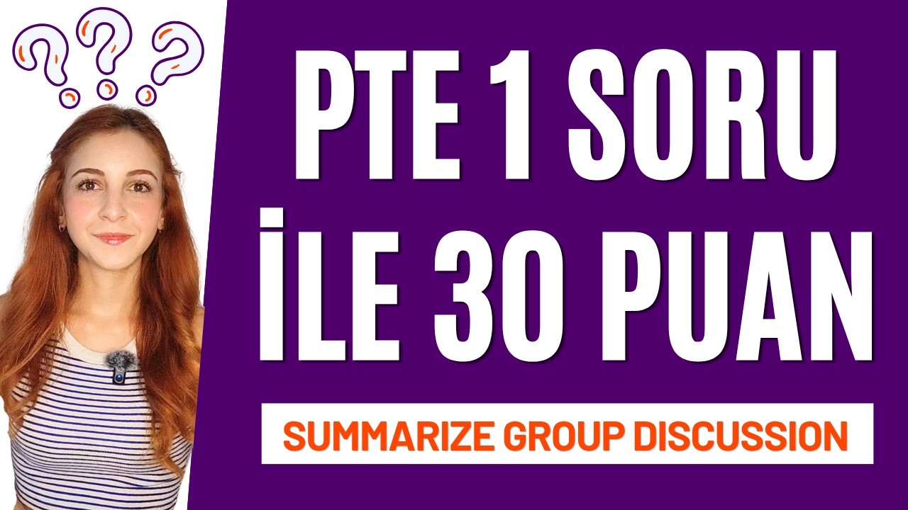 PTE Tek Soruyla 30 Puan! IELTS/TOEFL/YDS Sınavlarına Gerek Kalmıyor!