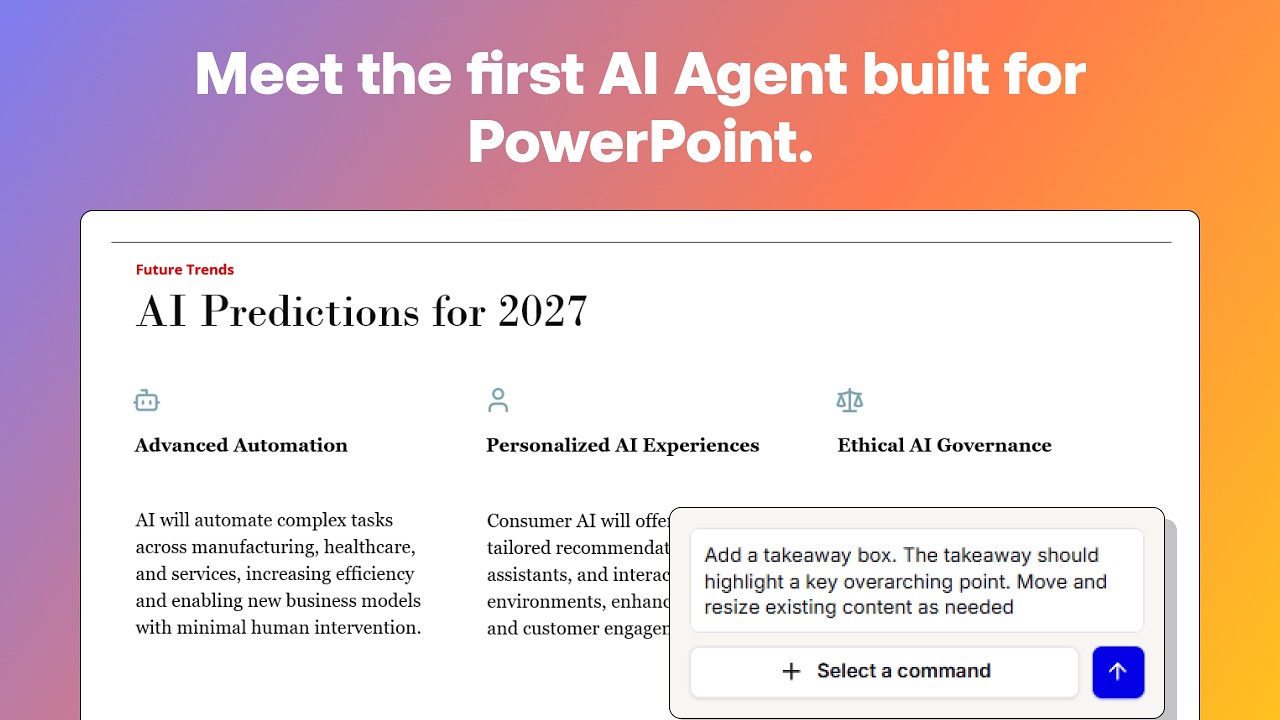The Best AI Agent for PowerPoint? See the Plus AI Presentation Agent in action