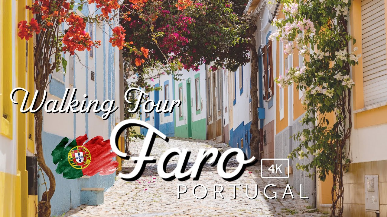 🇵🇹 Faro - Algarve, Portugal - Walking Tour (4K UHD 60fps)