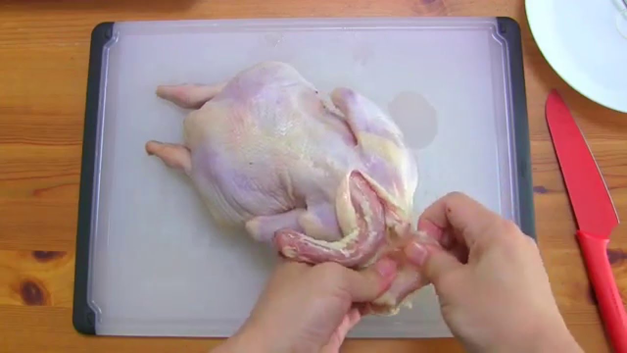 ローストチキンの鶏の下処理Habiller une volailleさわけんcooking