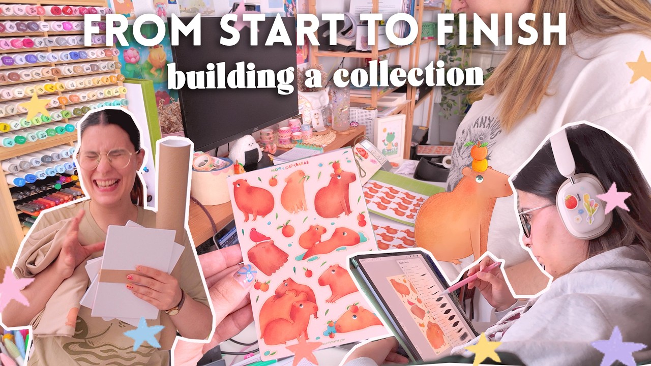 From start to finish: Creating a full collection from sketches to final products! ✨🍊