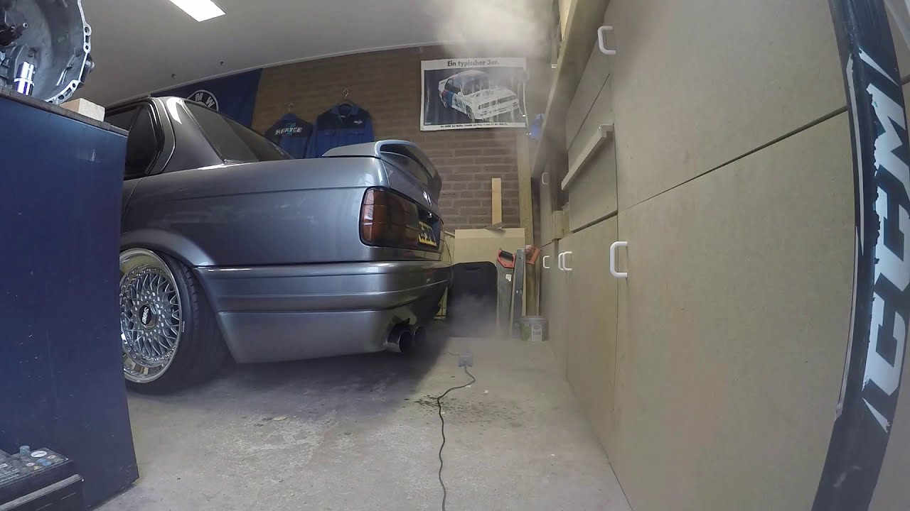 BMW E30 325i 327i with Eisenmann SS sound exhaust auspuff 2.7 stroker 325i super sound cat delete