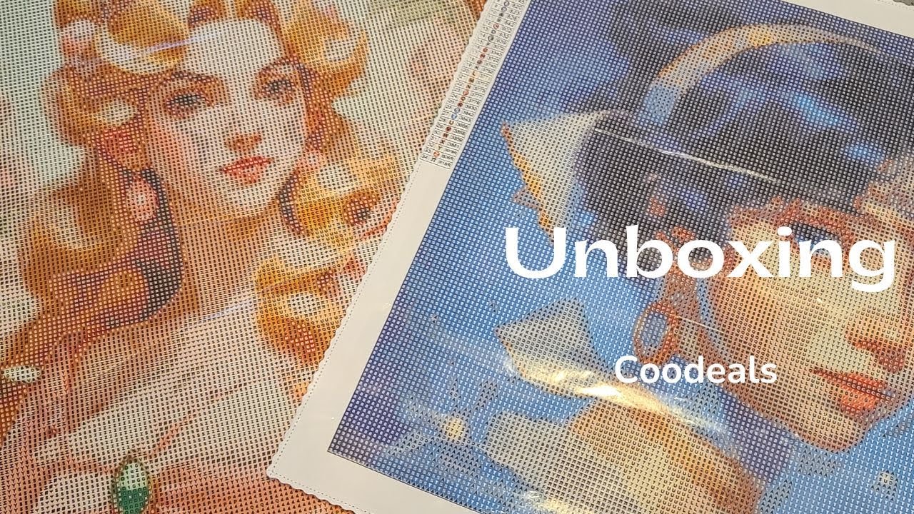 Unboxing de deux diamond paintings personnalisés de Coodeals