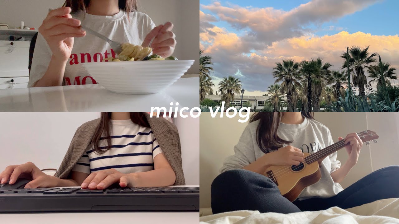vlog | my daliy life in Spain🌳updates•ukulele•working👩🏻‍💼🏹Ralph Lauren💸