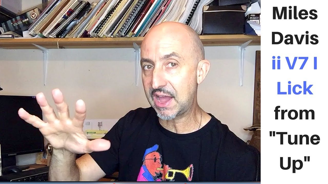 Miles Davis' ii V7 I "Tune Up" lick