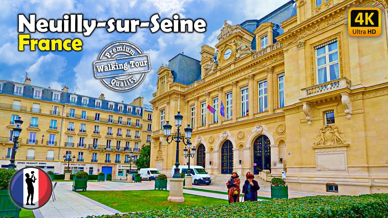🇫🇷 NEUILLY-SUR-SEINE, Richest City in France, Amazing Walking Tour  [4K/60fps]