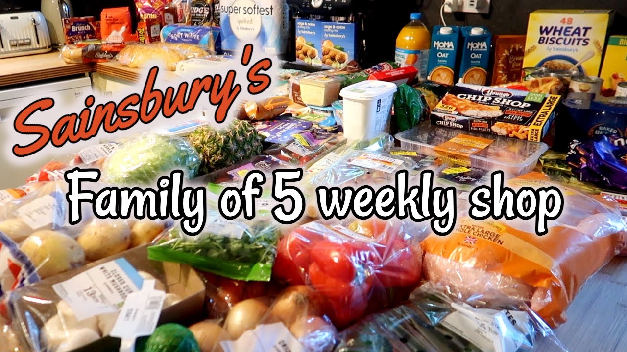 SAINSBURY'S GROCERY HAUL ~ FAMILY OF 5