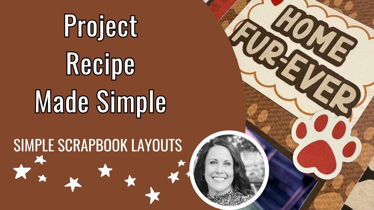 Scrapbook layout 2-page layout-Creative Memories Project Recipe made simple