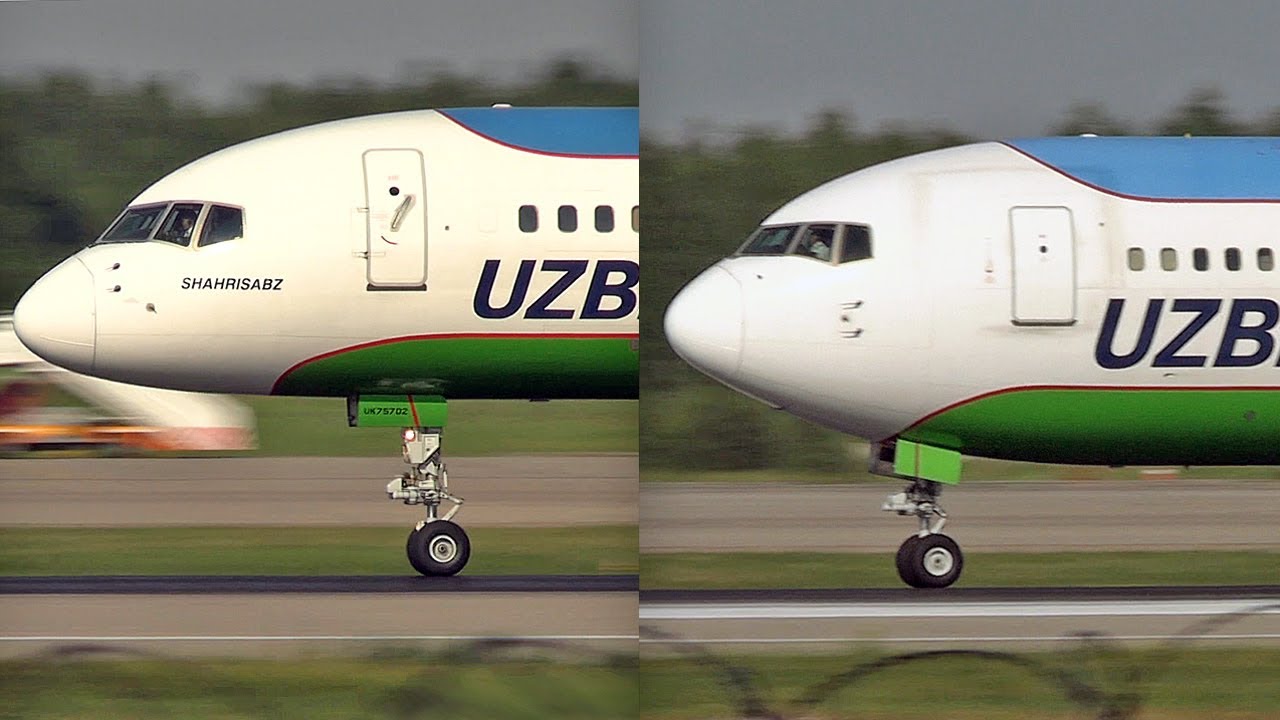 Боинг 757 со звуком пилорамы и стальной звук Боинга 767 / Узбекские авиалинии