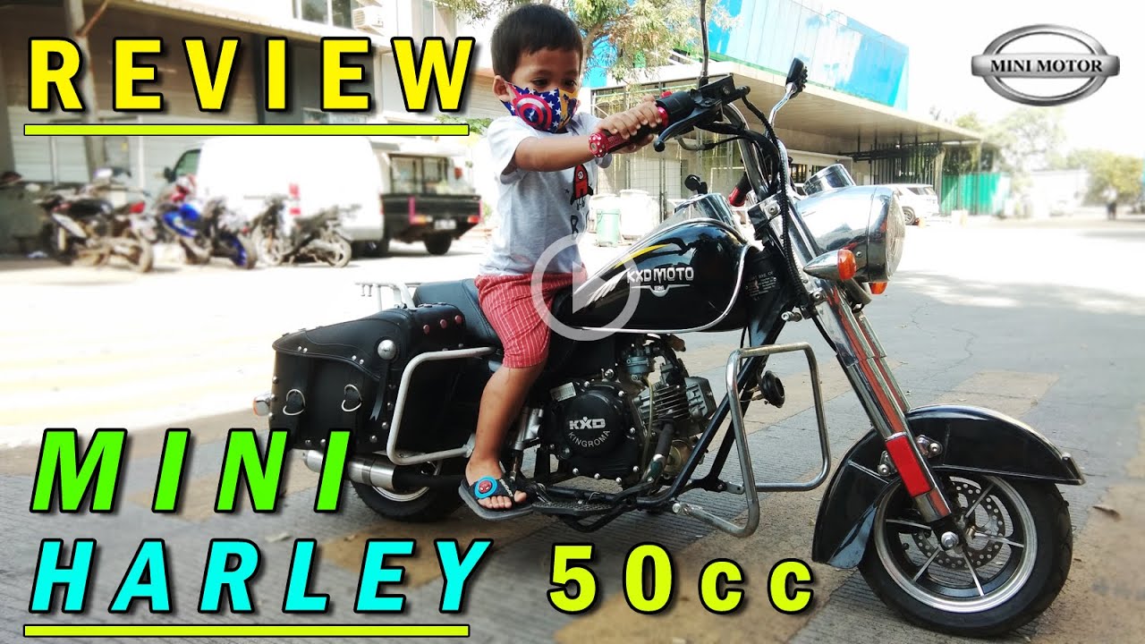 Motor Unik Mini Harley Davison 4 Tak 50cc Matic - Review