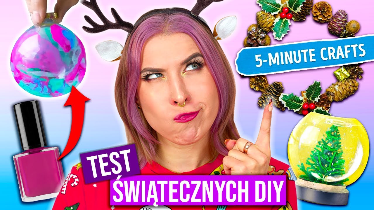 TESTUJĘ ŚWIĄTECZNE DIY z 5-Minute Crafts 😱 Lifehacki na Święta 🎅 | Agnieszka Grzelak Vlog