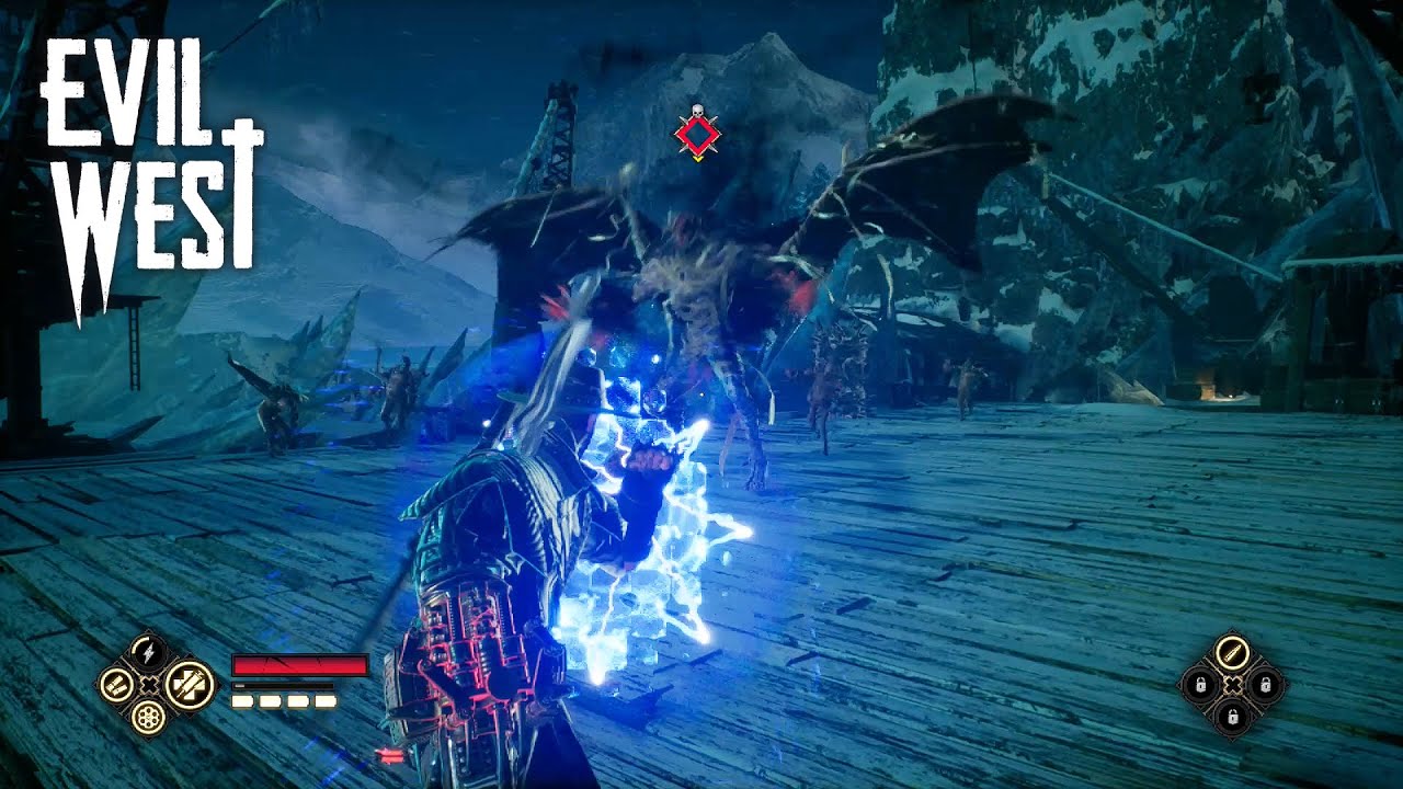 Evil West - Killing a Vampire Highborn on Evil Difficulty (Chapter 6 Remote RI Outpost)