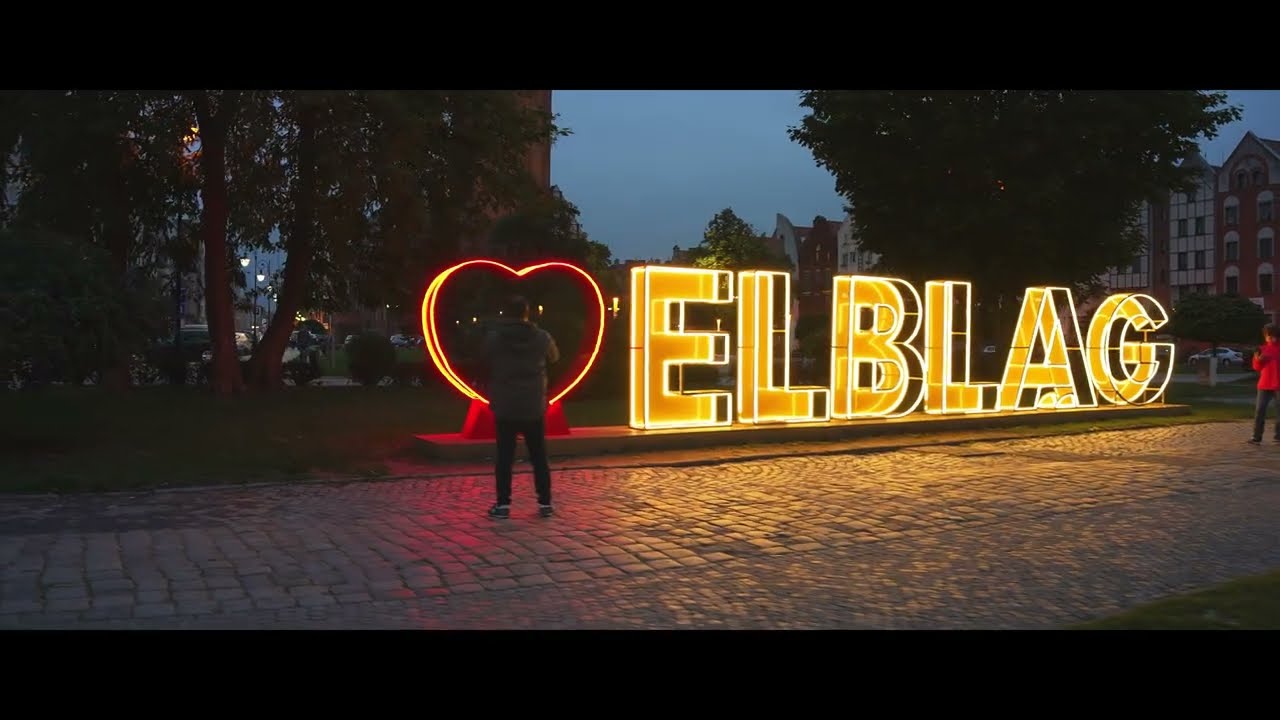 Poland, Elbląg, night walk in Old Town