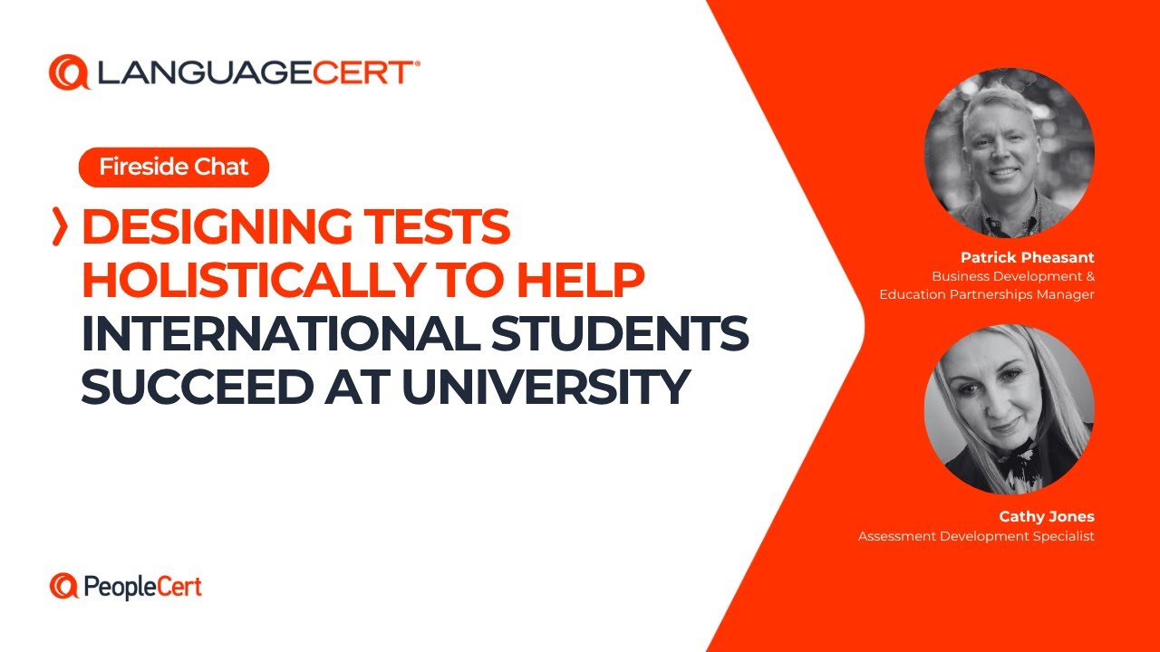Designing tests holistically to help international students succeed at university
