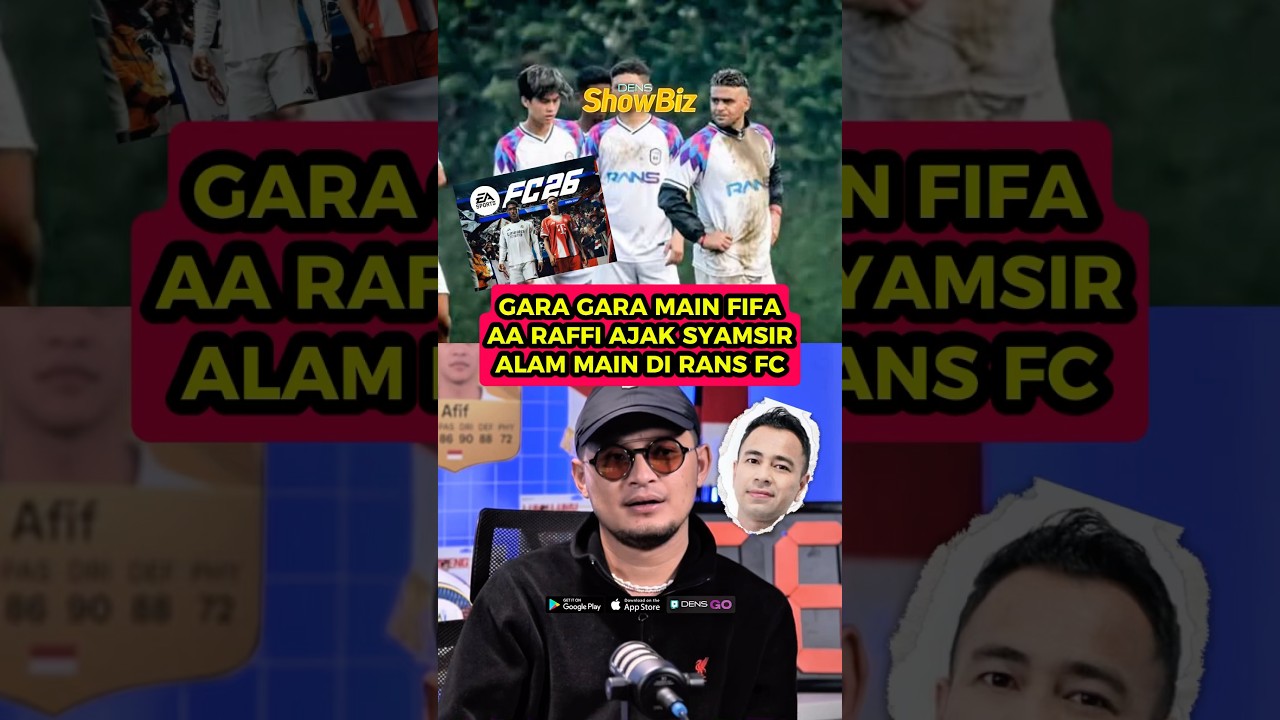 MAIN DI RANS CILEGON FC KARENA MAIN PS SAMA AA RAFFI #syamsiralam #ranscilegonfc #raffiahmad #denstv