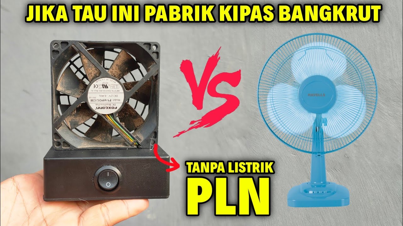 99% orang tidak tau ini! cara buat Kipas angin dari barang bekas