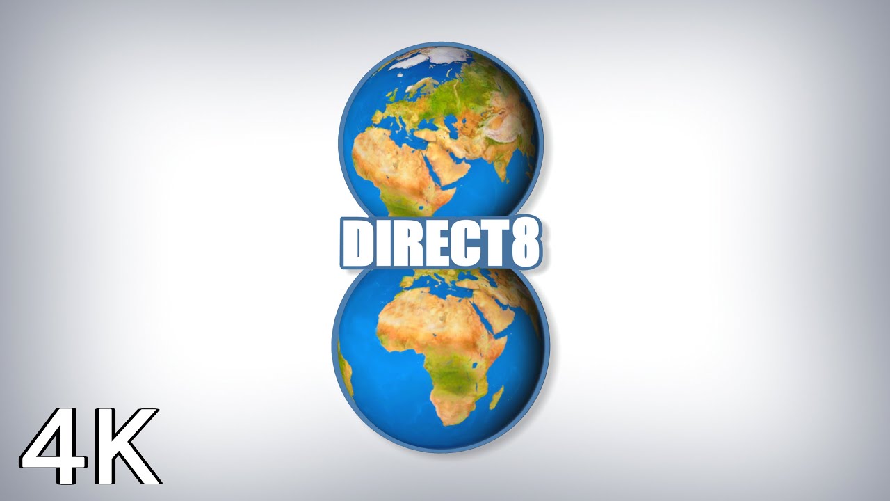 Lancement Direct 8 - Reproduction du Lancement de Direct 8 en 4K 60P - UHD - 2016 - Jingle Fictif TV