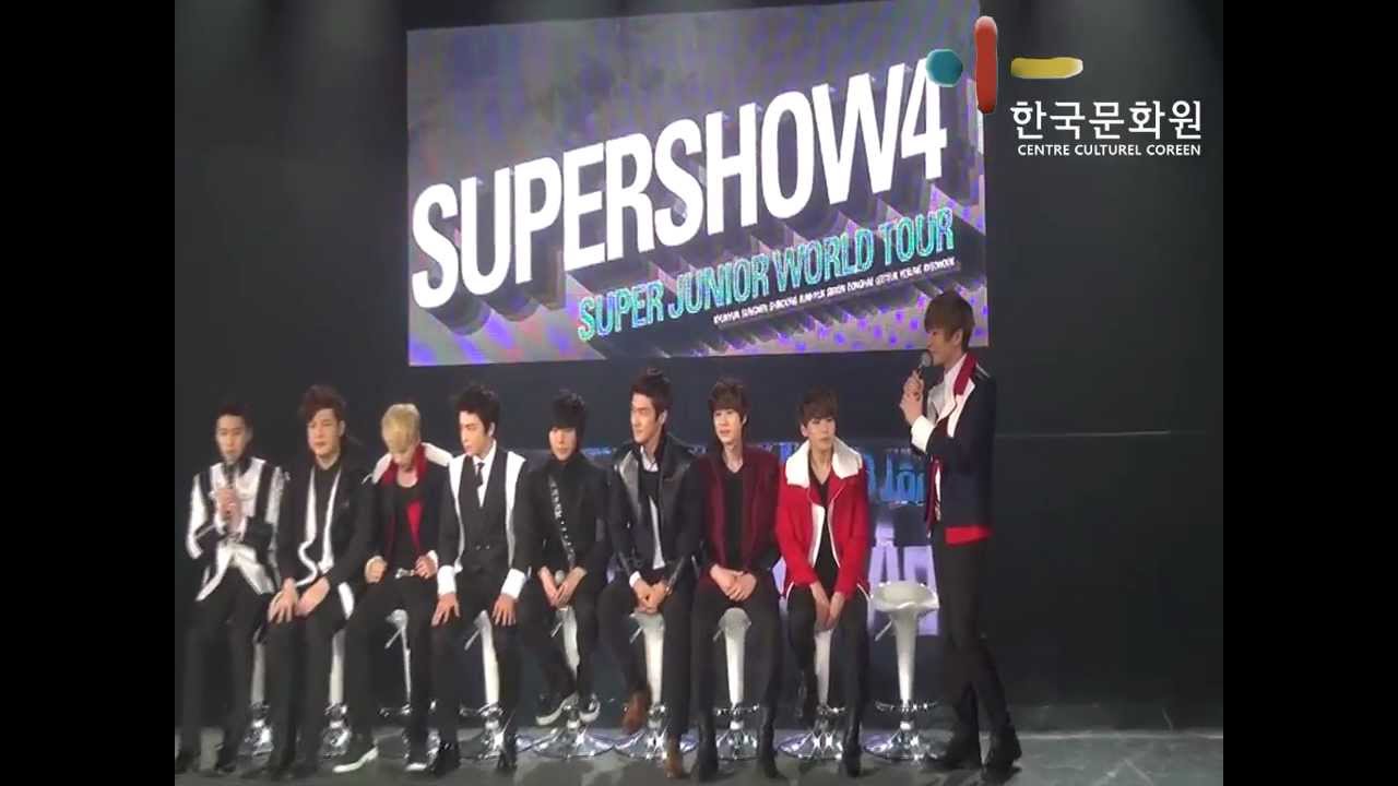Conférence de presse Super Show 4 Paris Super Junior
