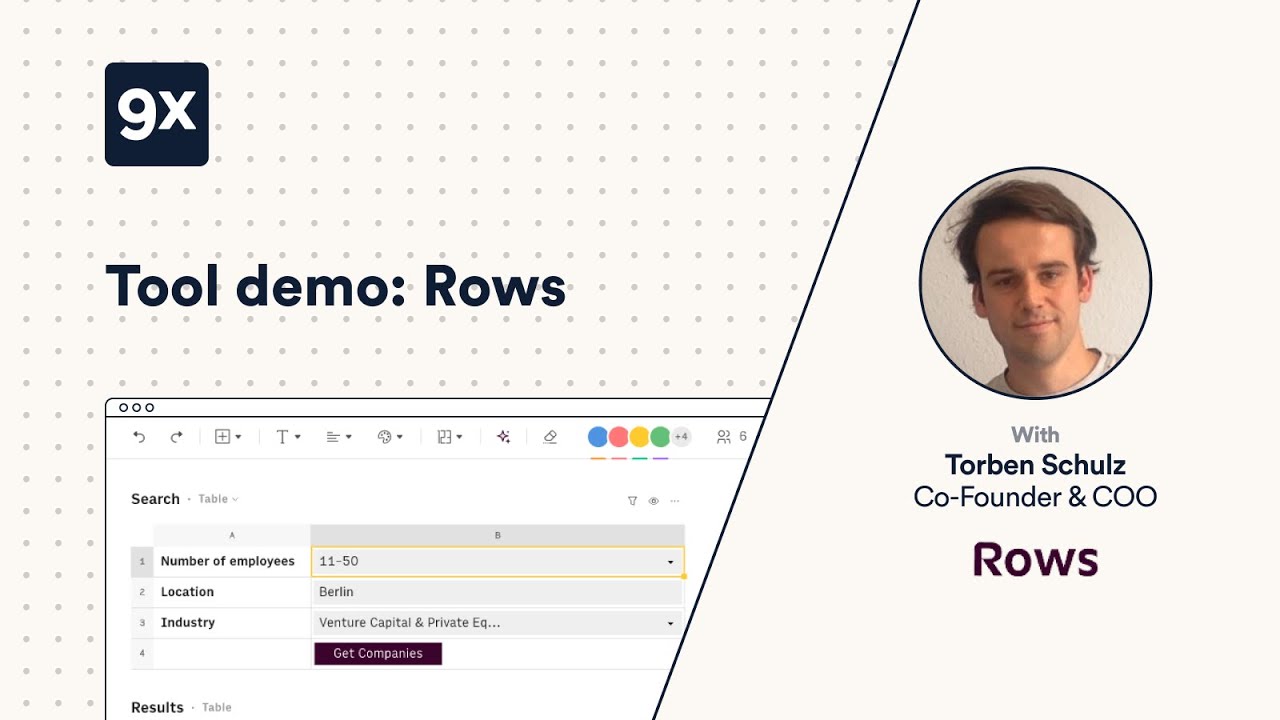 9x Tool Demo - Rows