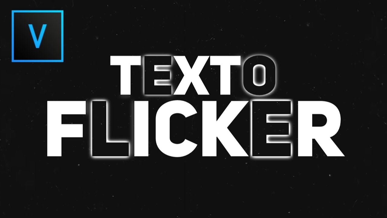 Asombroso Texto Flicker | Sony Vegas Pro Tutorial